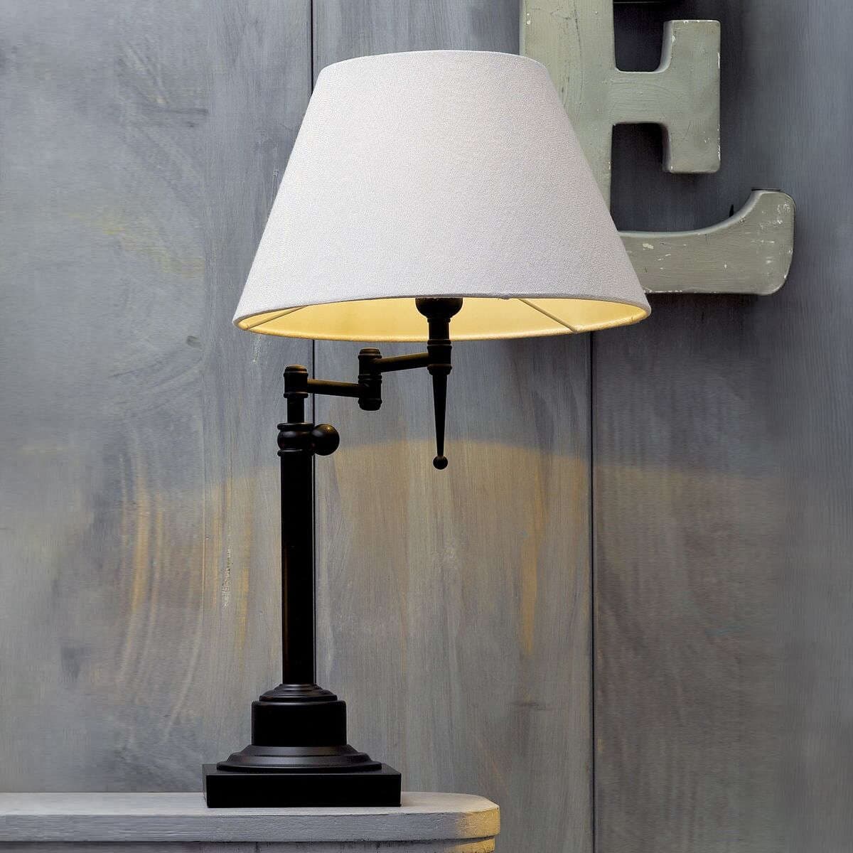 Bentley Large Table Lamp in Black/Off White