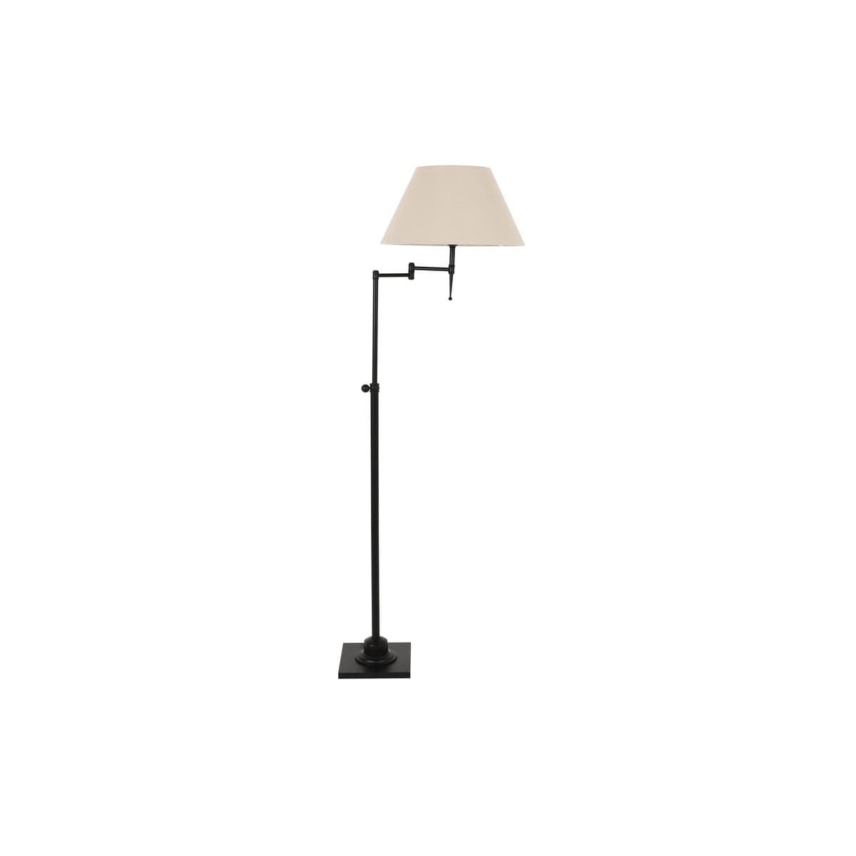 Bentley 1 Light Floor Lamp in Black/Off White-img-1