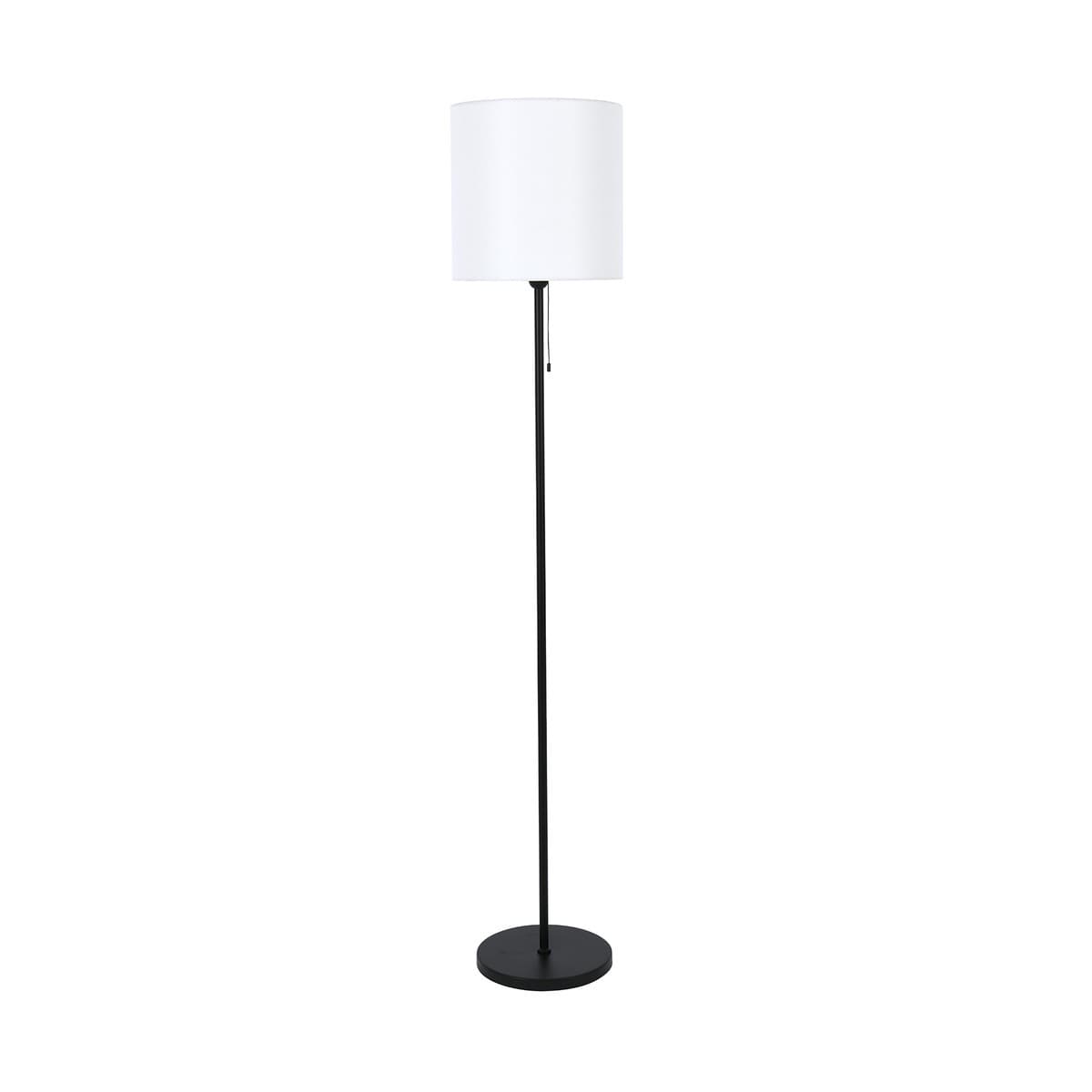 Bree Floor Lamp in Black with White Shade-img-1