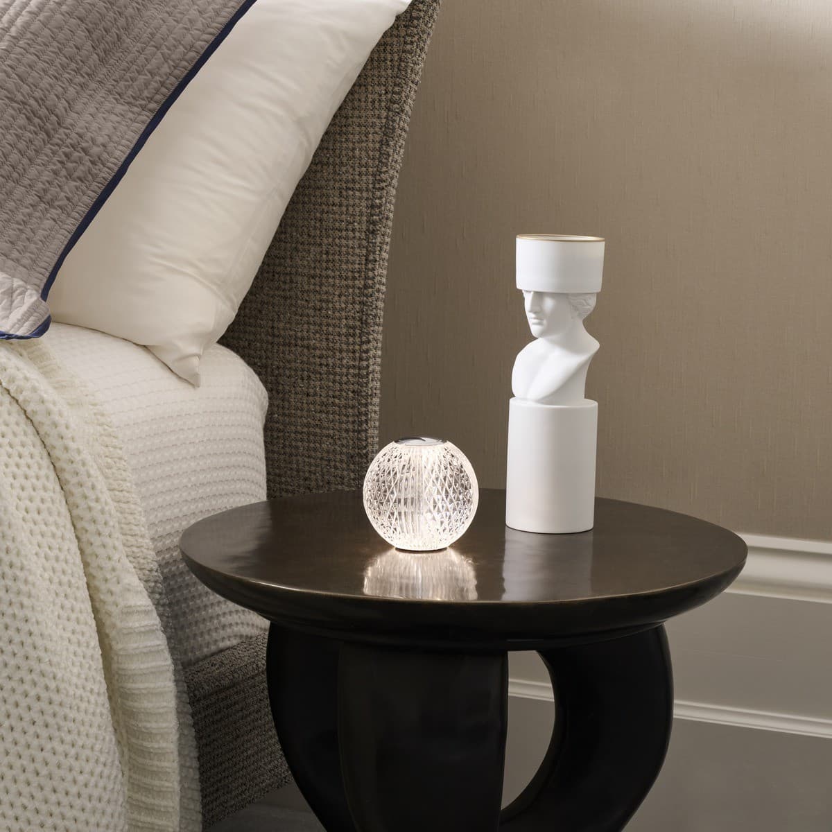 Callea LED Portable Rechargable Table Lamp in Chrome with Clear Crystal-Look Acrylic-img-3