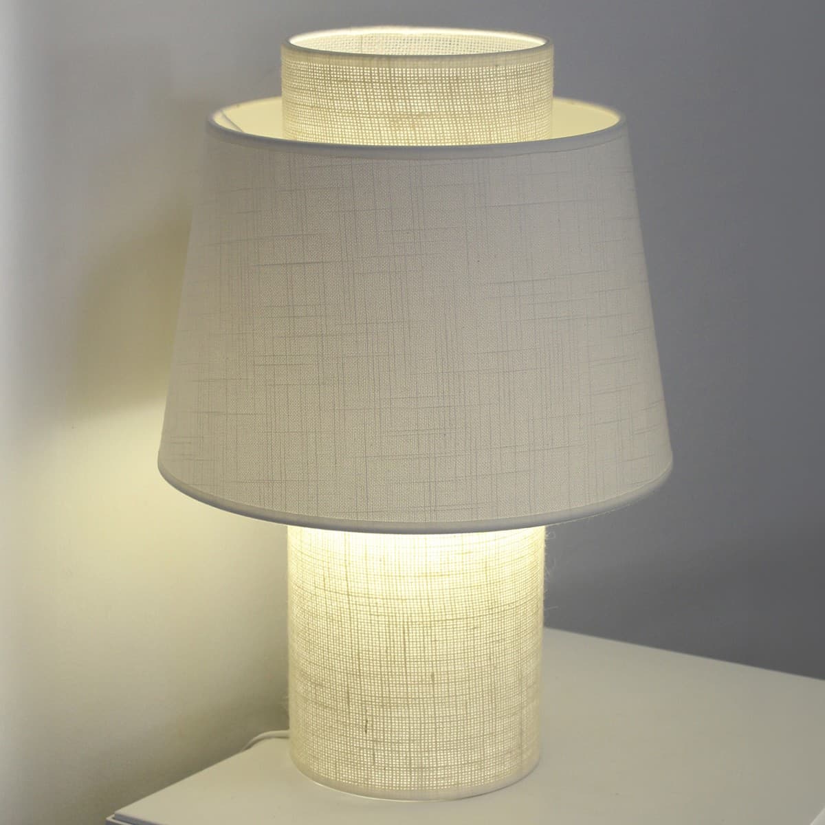 Calido 1 Light Table Lamp in Crudo Linen-img-3