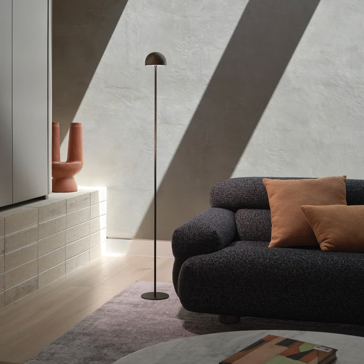 Lago Portable LED Convertible Lamp in Bronze Finish-img-3