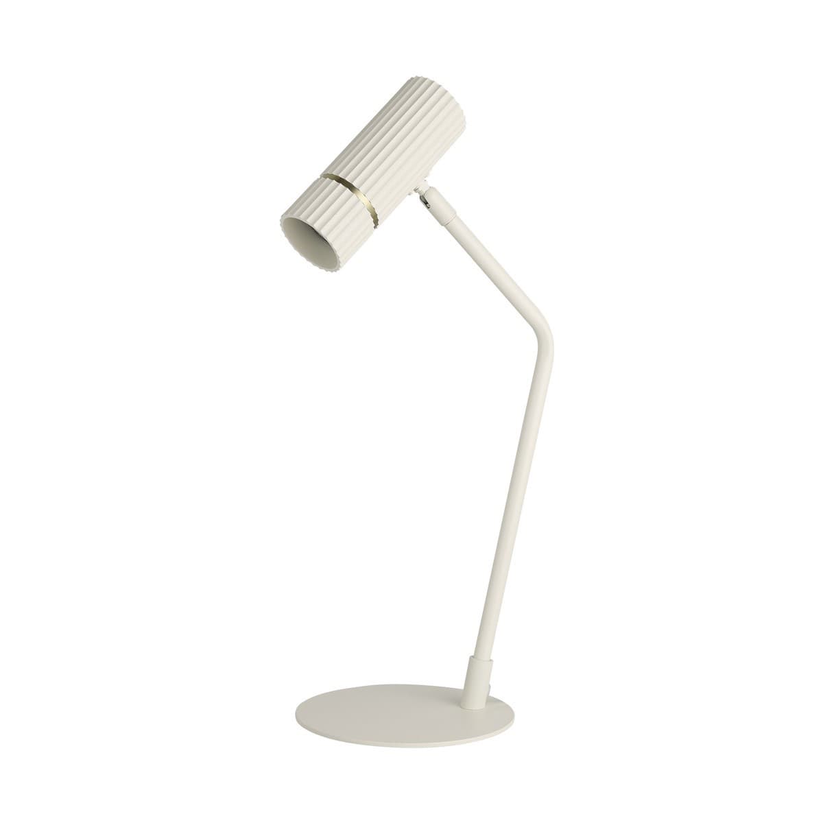 Portland 1 Light Table Lamp in Almond with Brass Detail-img-1