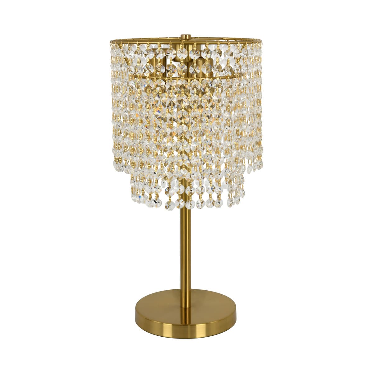 Sarita Crystal Table Lamp in Aged Brass-img-1
