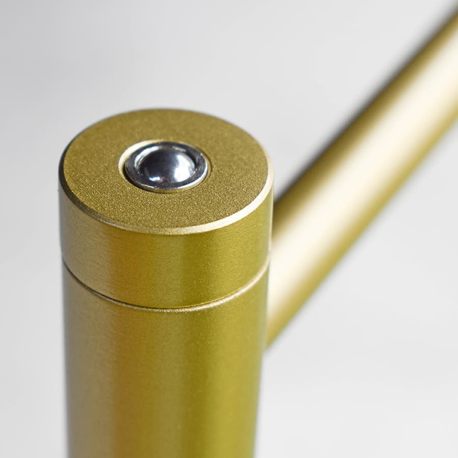 Plano Table Lamp in Matte Satin Brass