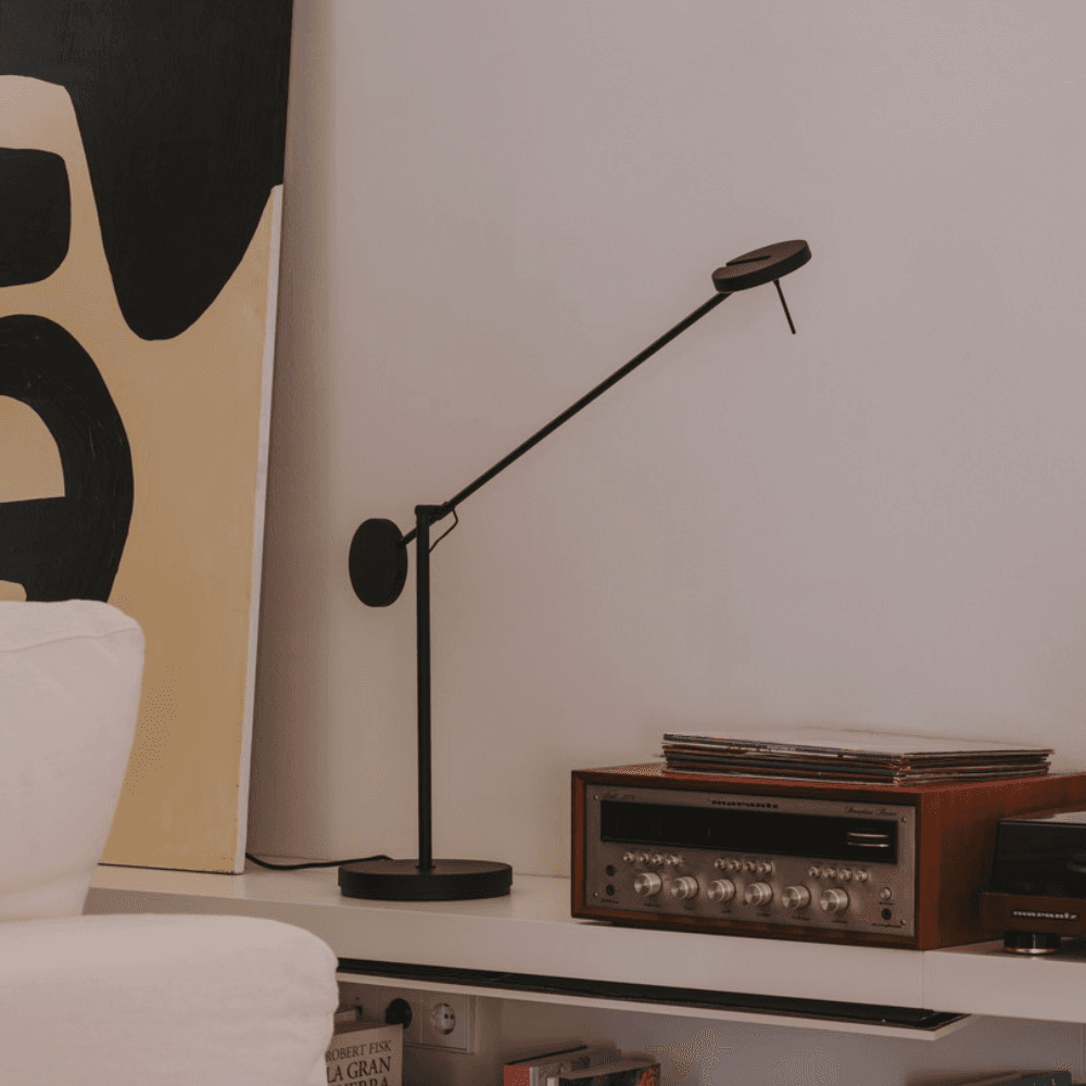 Rolla Table Lamp in Matte Black