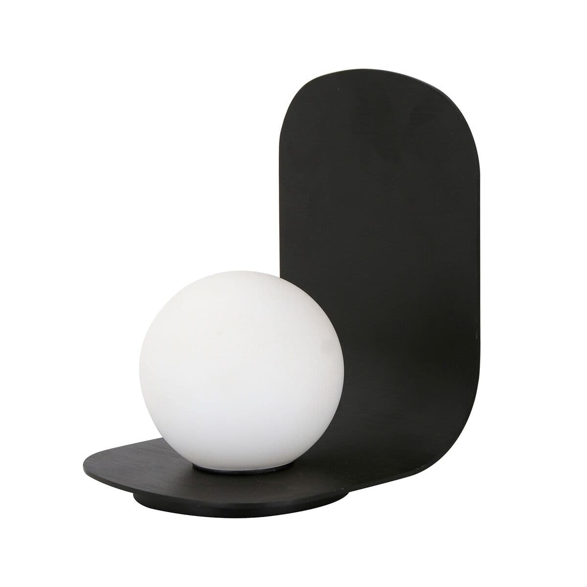 Attica 1 Light Table Lamp in Black with Matte Glass Shade-img-1
