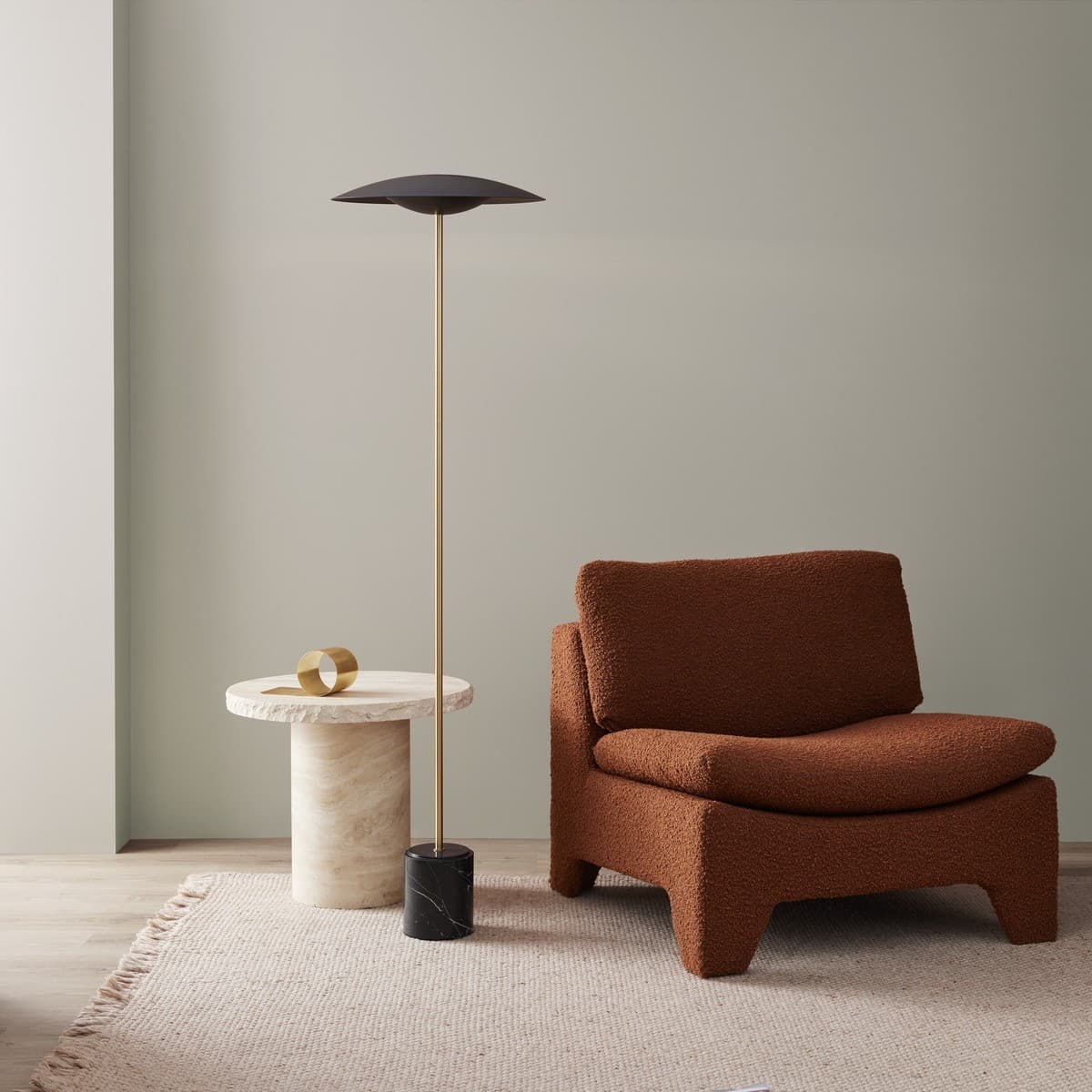 Loft 2 Light Floor Lamp in Black-img-2