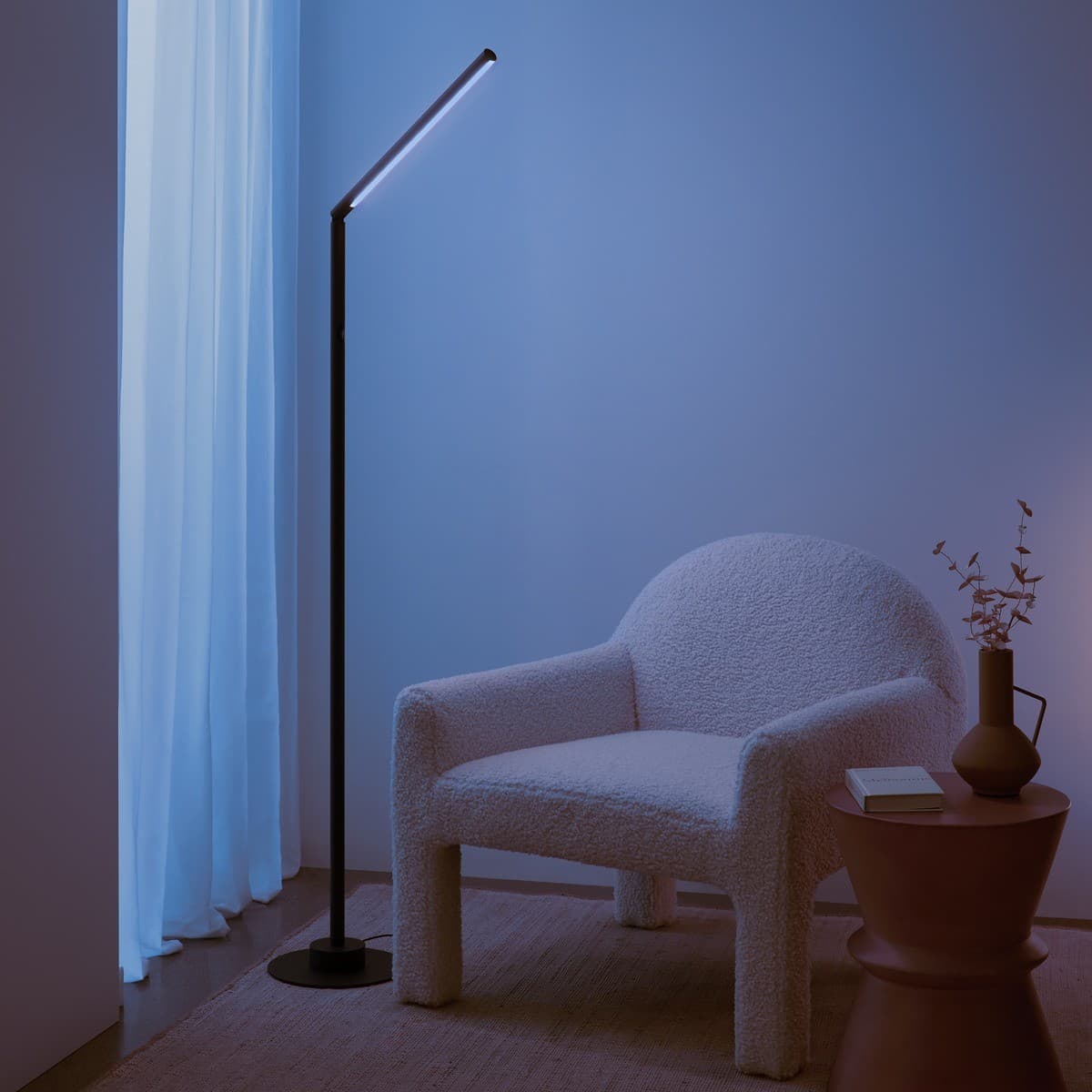Lucci Connect Beam LED Smart Floor Lamp in Black-img-6