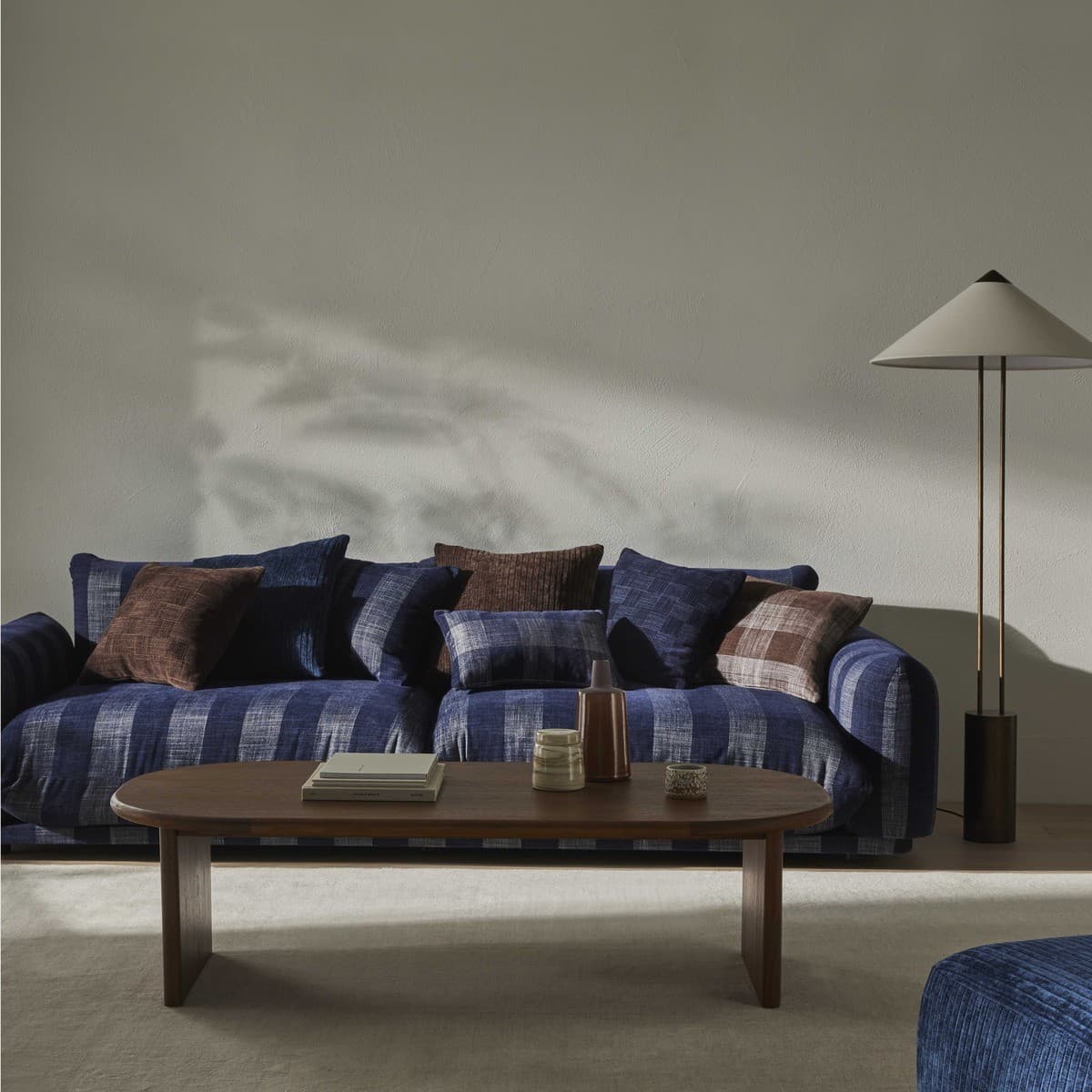Jaxon 3 Light Floor Lamp in Bronze with Natural Linen Shade-img-7