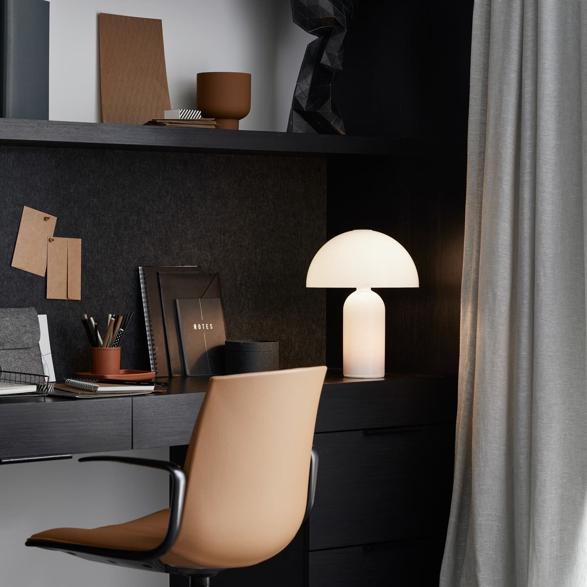 Dion 2 Light Table Lamp in Gloss White Glass-img-2