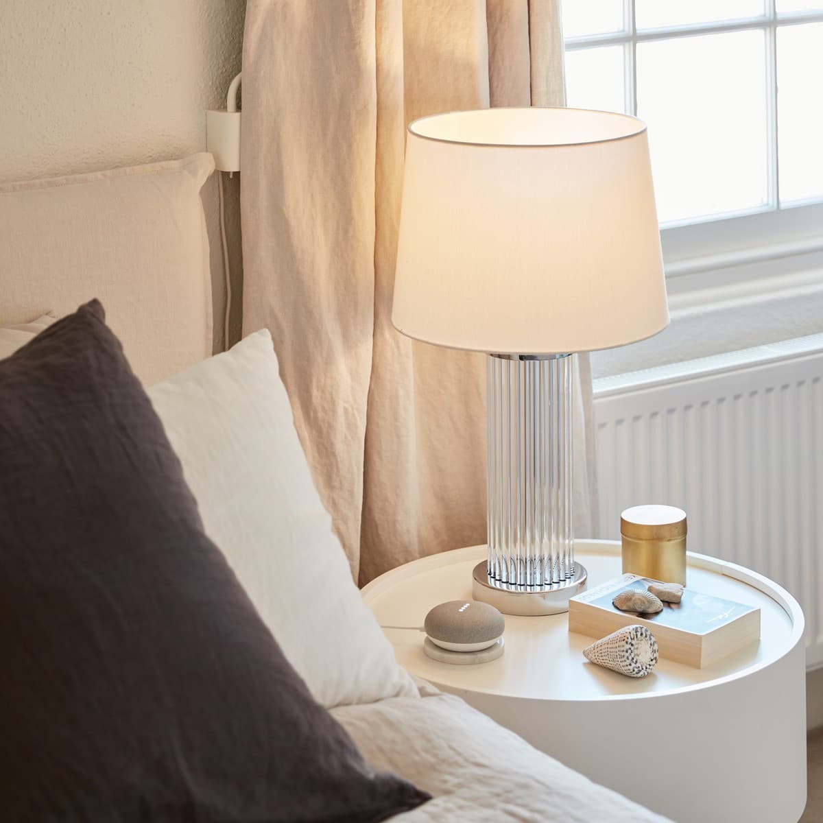 Sullivan Round 1 Light Table Lamp in Chrome-img-2