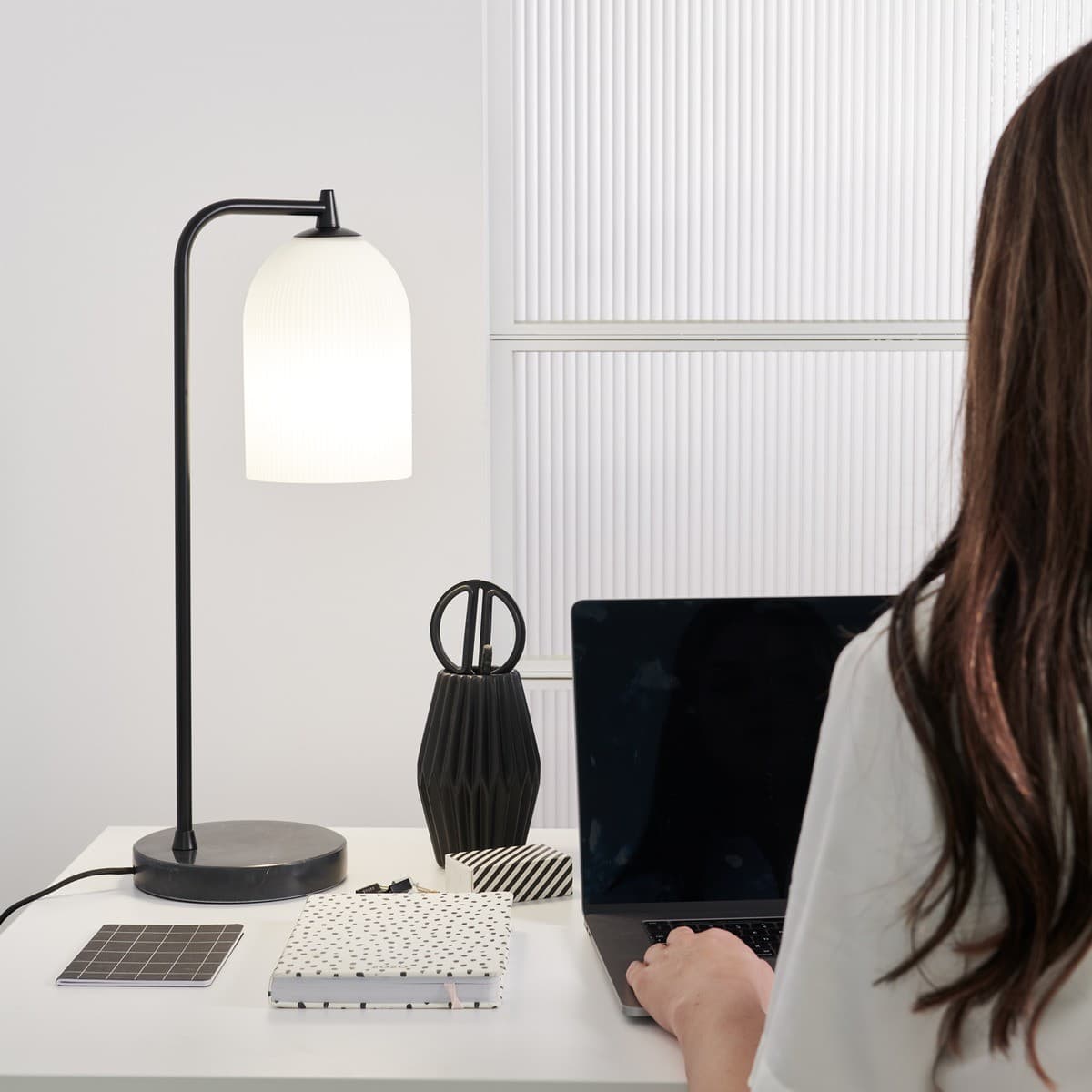 Camilla 1 Light Table Lamp in Black-img-5