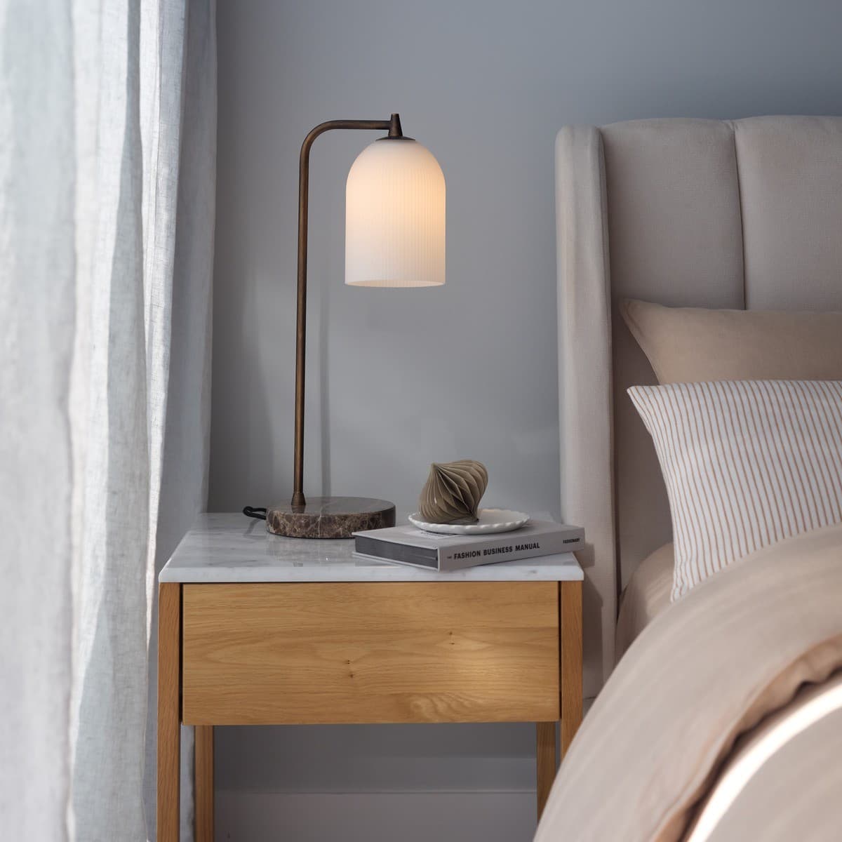 Camilla 1 Light Table Lamp in Bronze-img-2