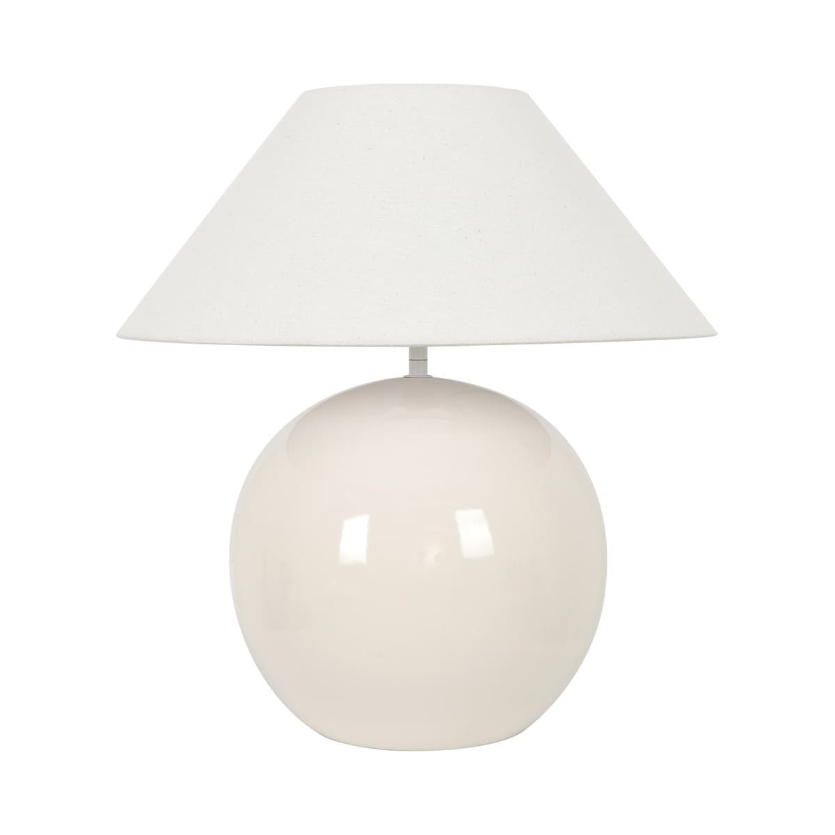 Emery 1 Light Ceramic Table Lamp in White-img-1
