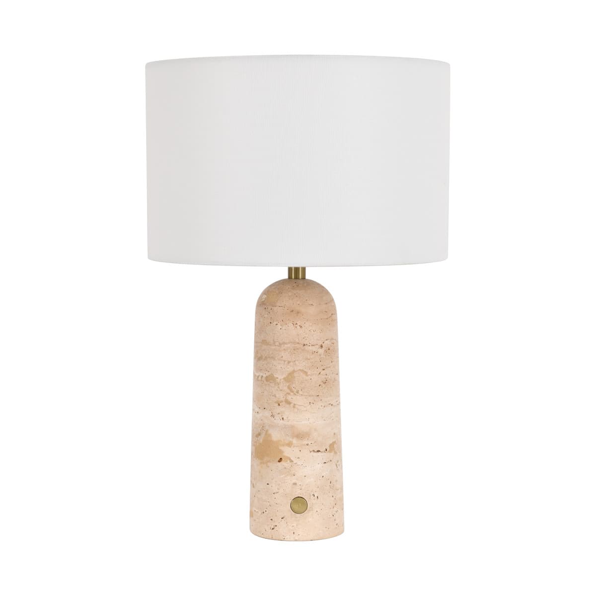 Sandrine Touch Table Lamp with USB-C Charging Port in Natural Travertine-img-1