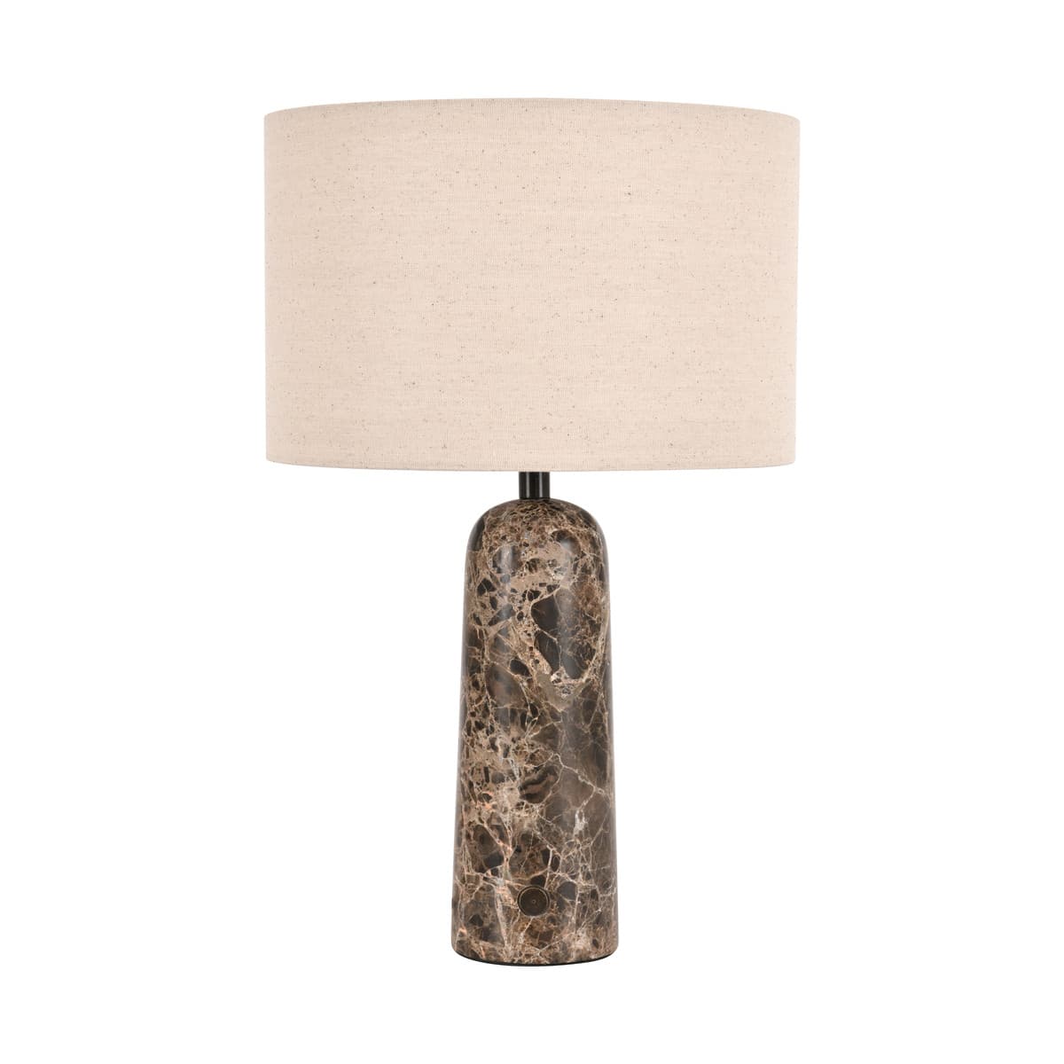 Sandrine Touch Table Lamp with USB-C Charging Port in Brown Marble-img-1