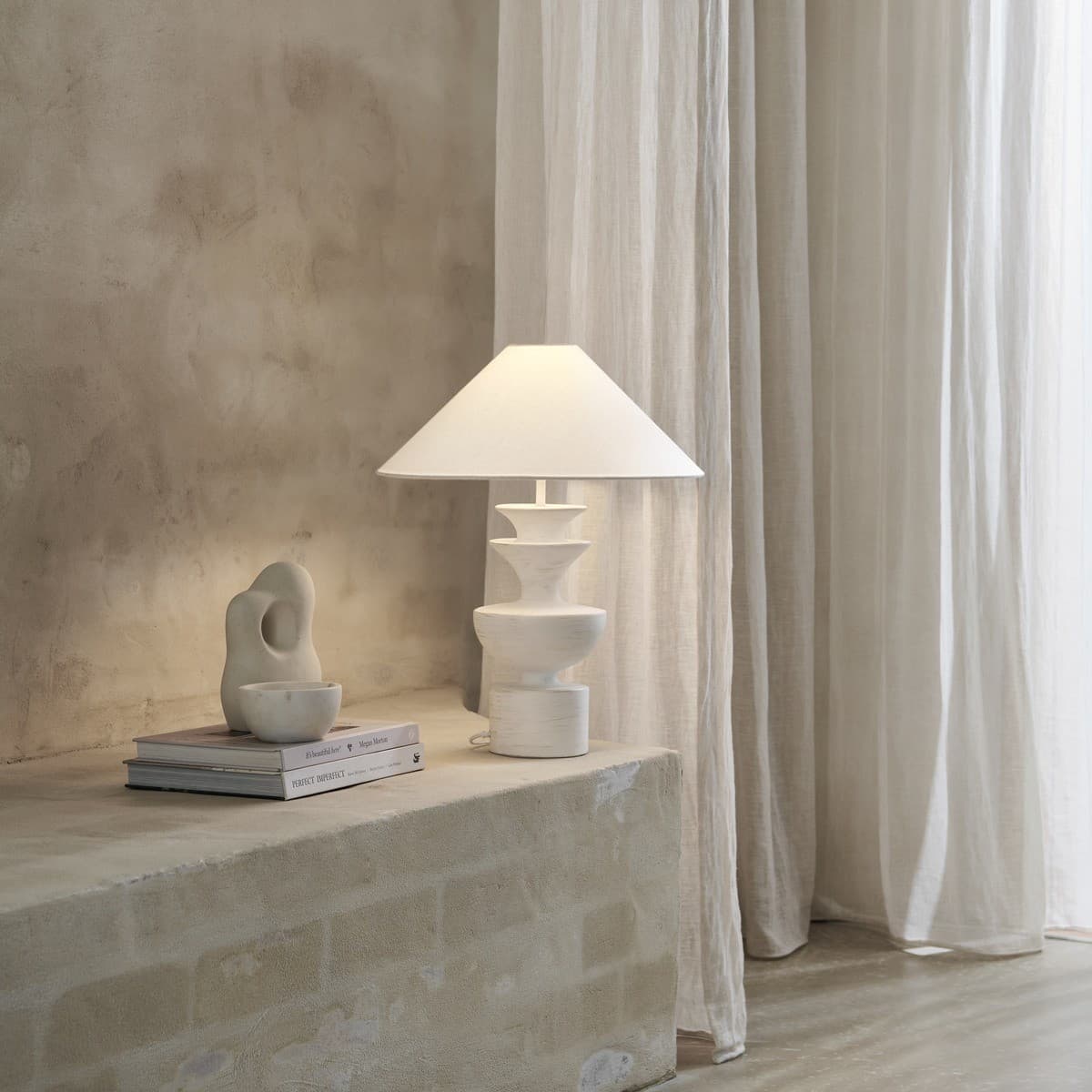 Catalina 1 Light Table Lamp in White-img-4