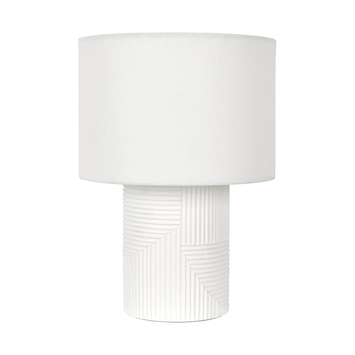 Castel 1 Light Table Lamp in White-img-1
