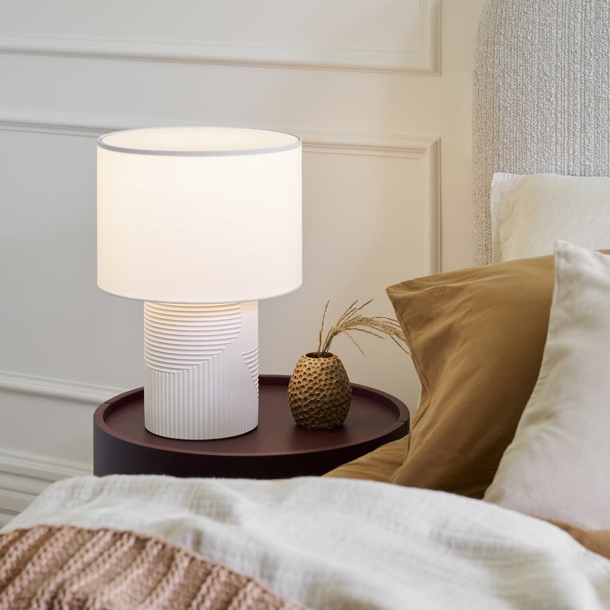 Castel 1 Light Table Lamp in White-img-3
