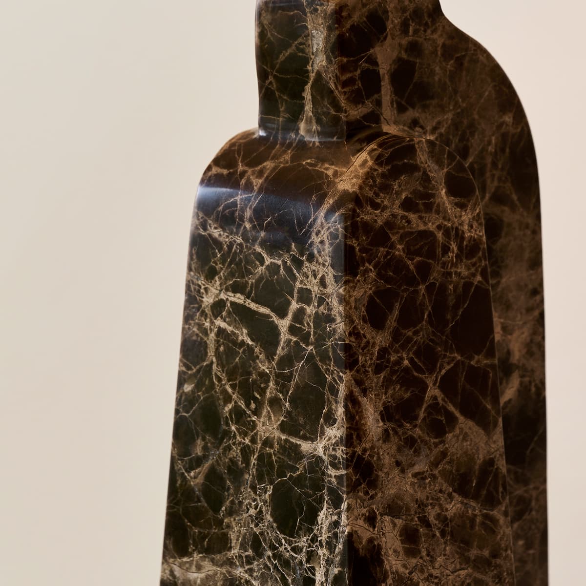Made By Mayfair Cassini 1 Light Table Lamp in Brown Marble with Natural Linen Shade-img-5