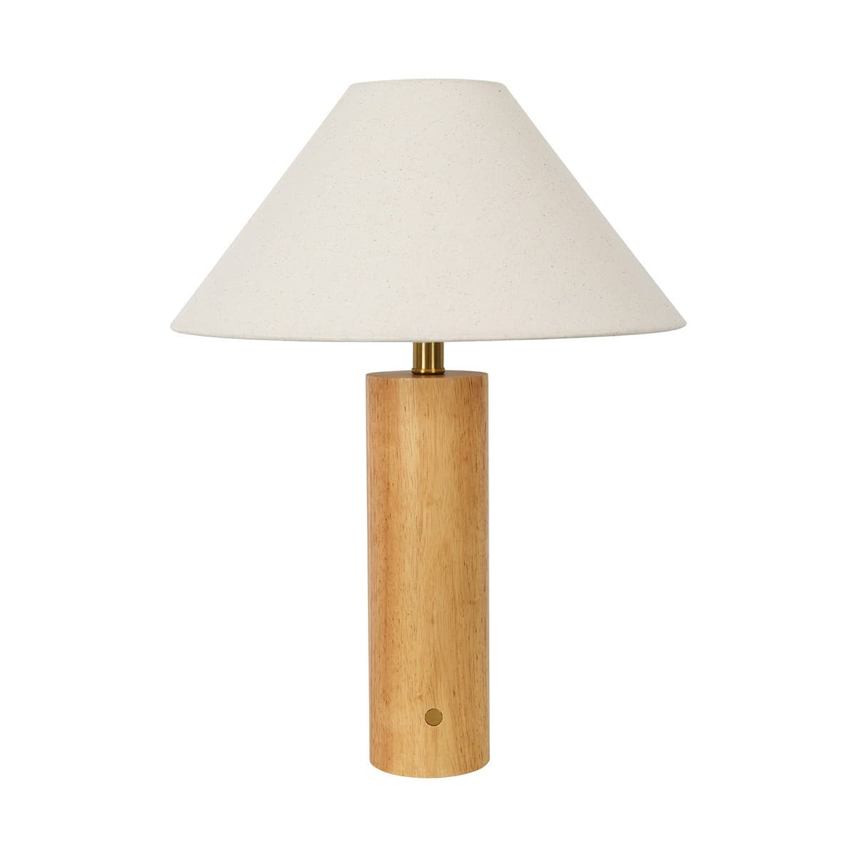 Morgan 1 Light Table Lamp in Teak with White Shade-img-1