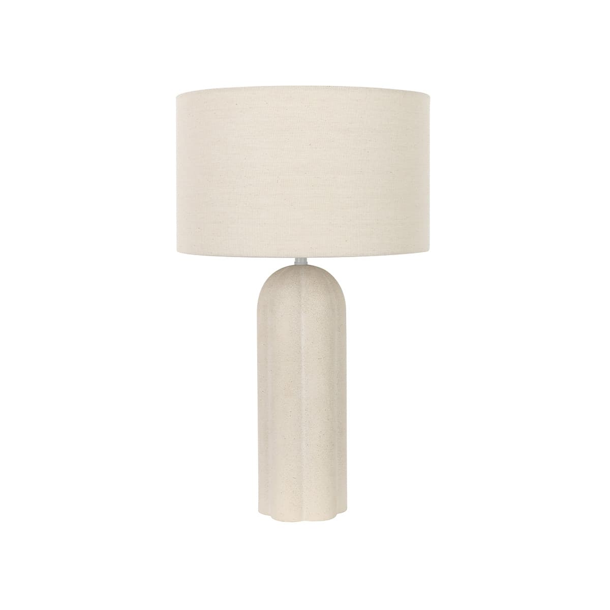 Mulberry 1 Light Table Lamp in Stone with Linen Shade-img-1