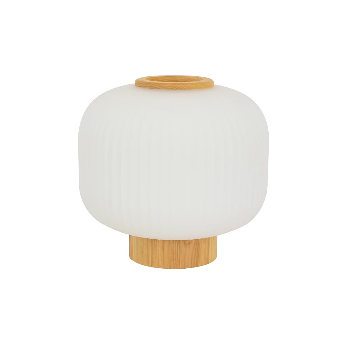 Mele 1 Light Squat Table Lamp in Ash/Frost-img-1