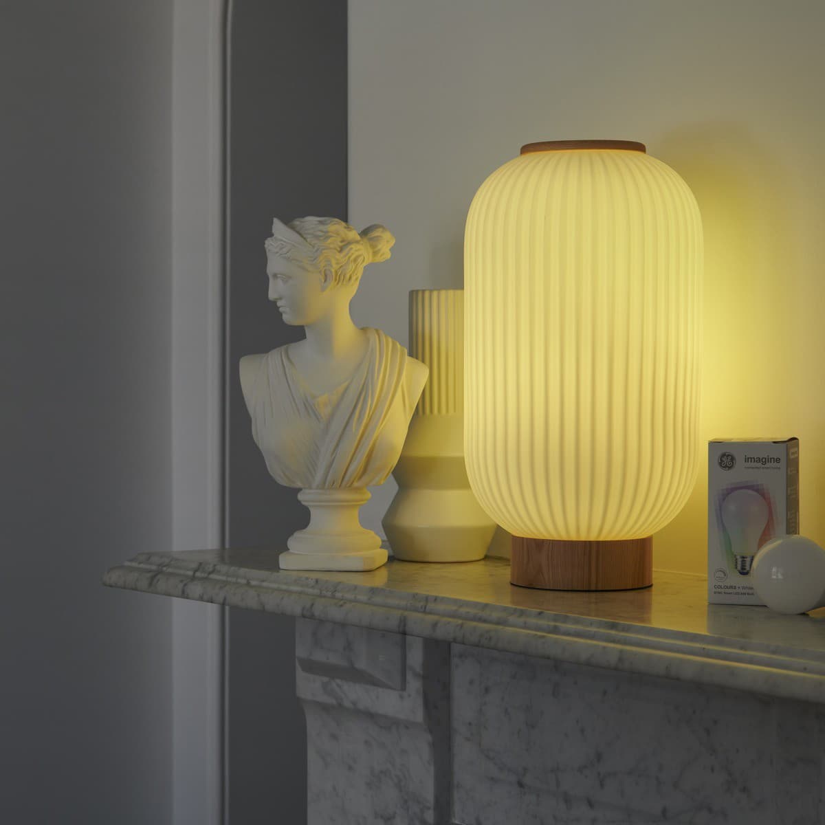 Mele 1 Light Tall Table Lamp in Ash/Frost-img-3