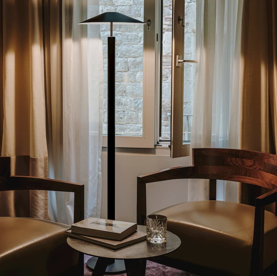 Henri LED Floor Lamp in Gold