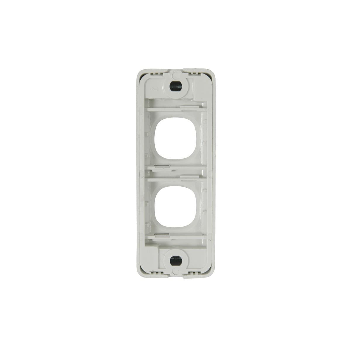 Lucci Power Gravity Architrave 2 Gang Plate Only in Matte White