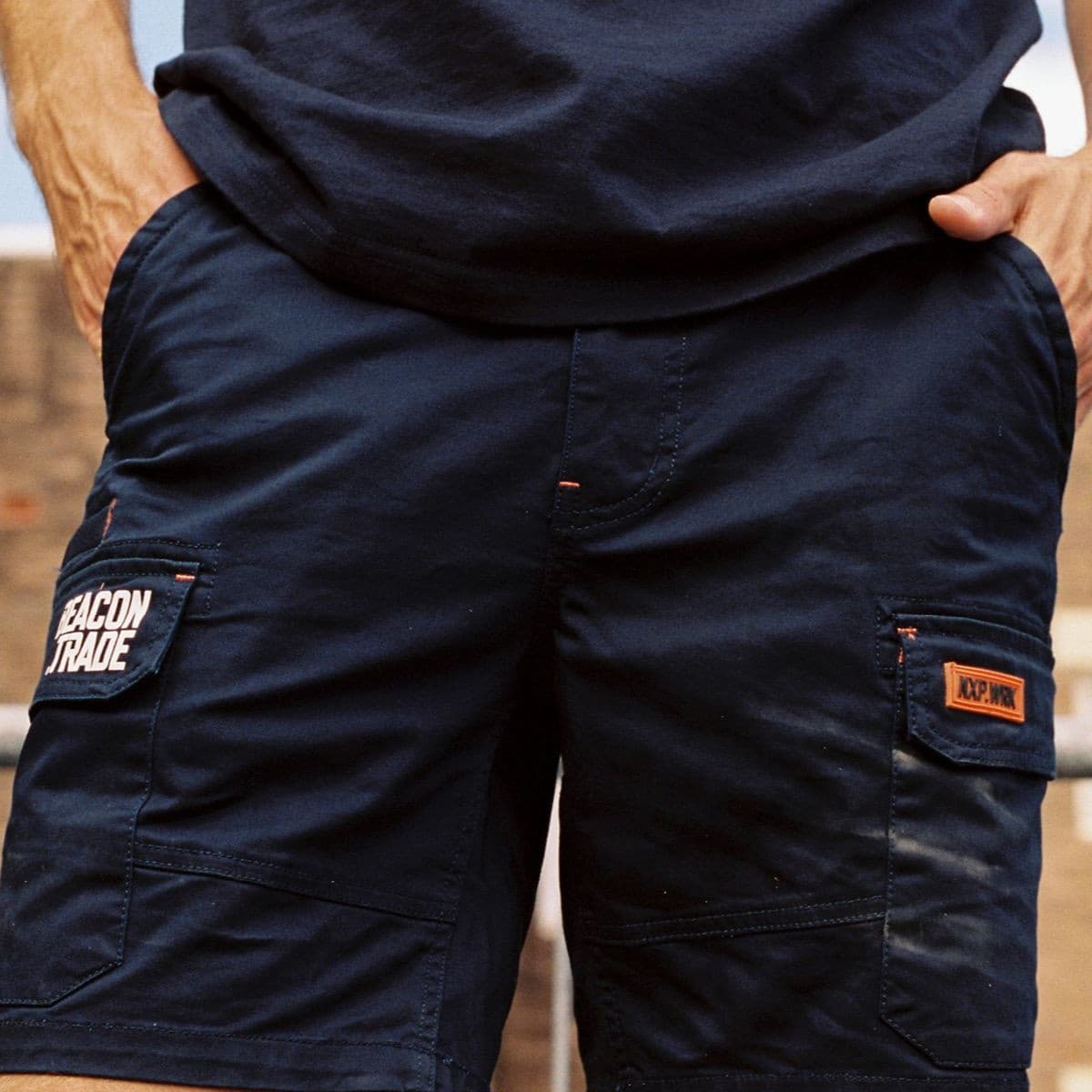 Beacon Trade x NXP Workwear Shorts in Navy Size-34-img-6