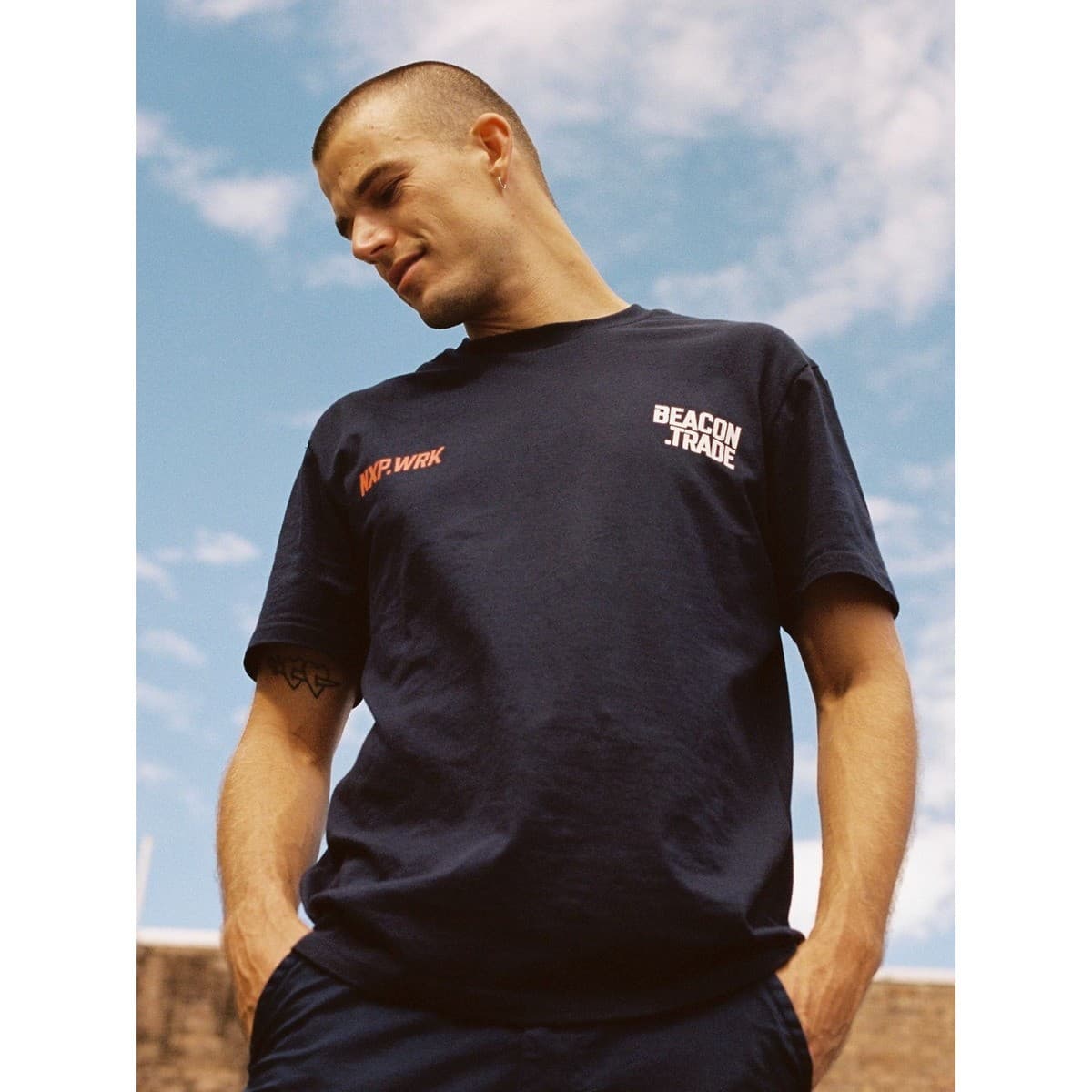 Beacon Trade x NXP Workwear Large T-Shirt in Navy-img-10