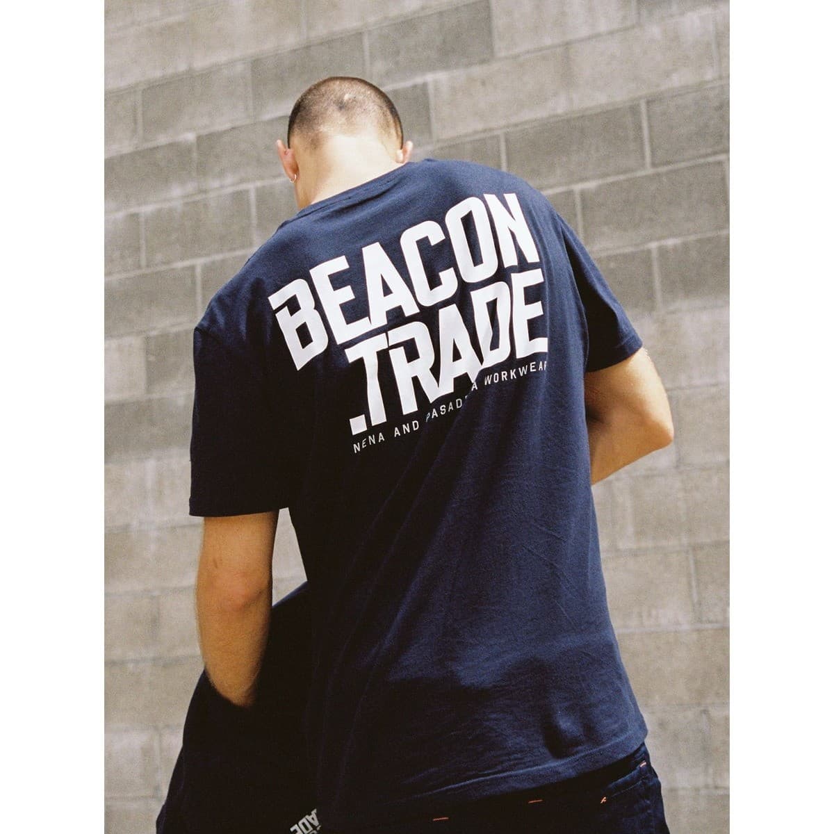 Beacon Trade x NXP Workwear Large T-Shirt in Navy
