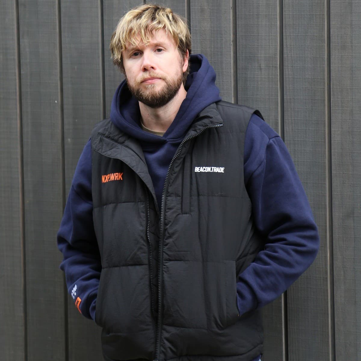 Beacon Trade x NXP Workwear XL Puffer Vest in Black-img-1