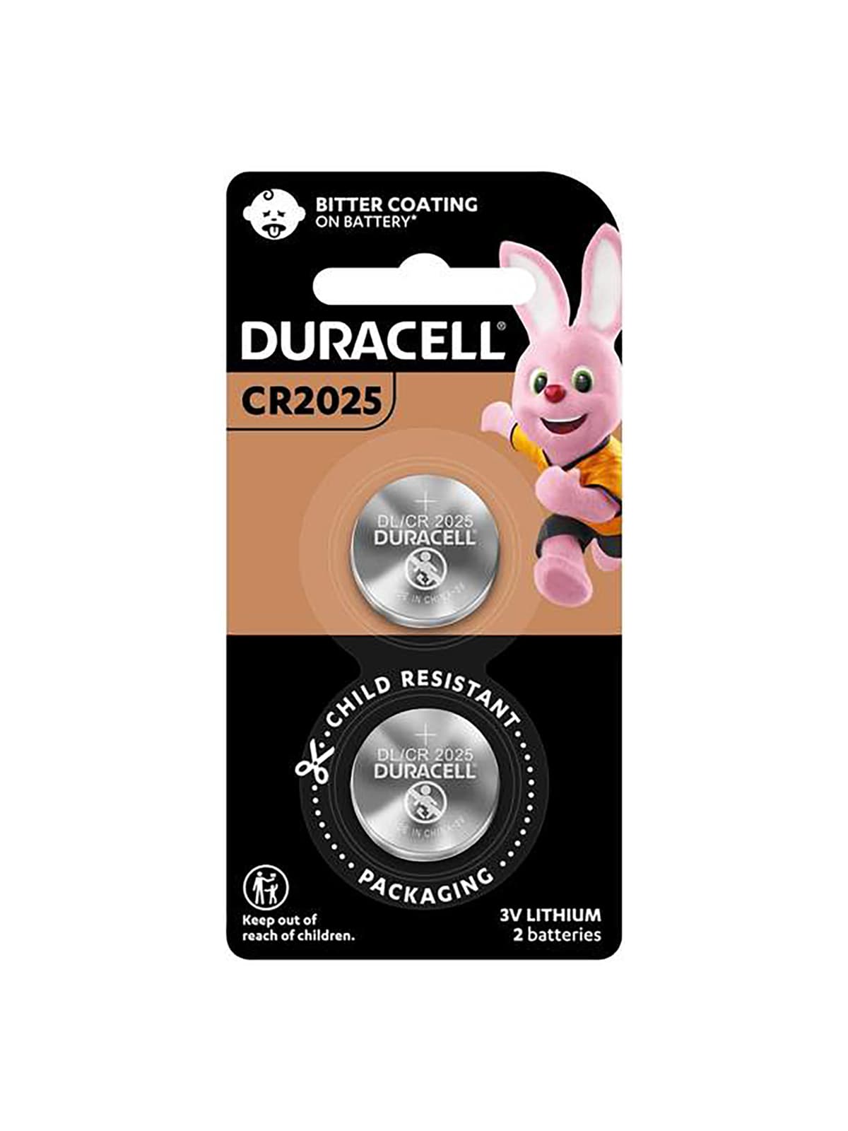 Duracell Lithium CR2025 Button Cell Battery 2 pack-img-1