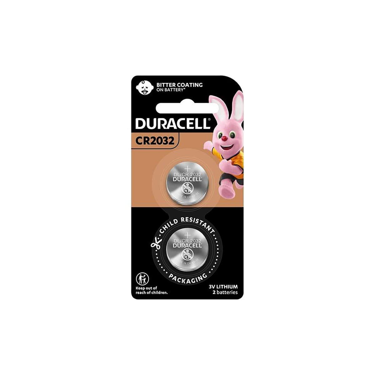 Duracell Lithium CR2032 Button Cell Battery 2 pack-img-1