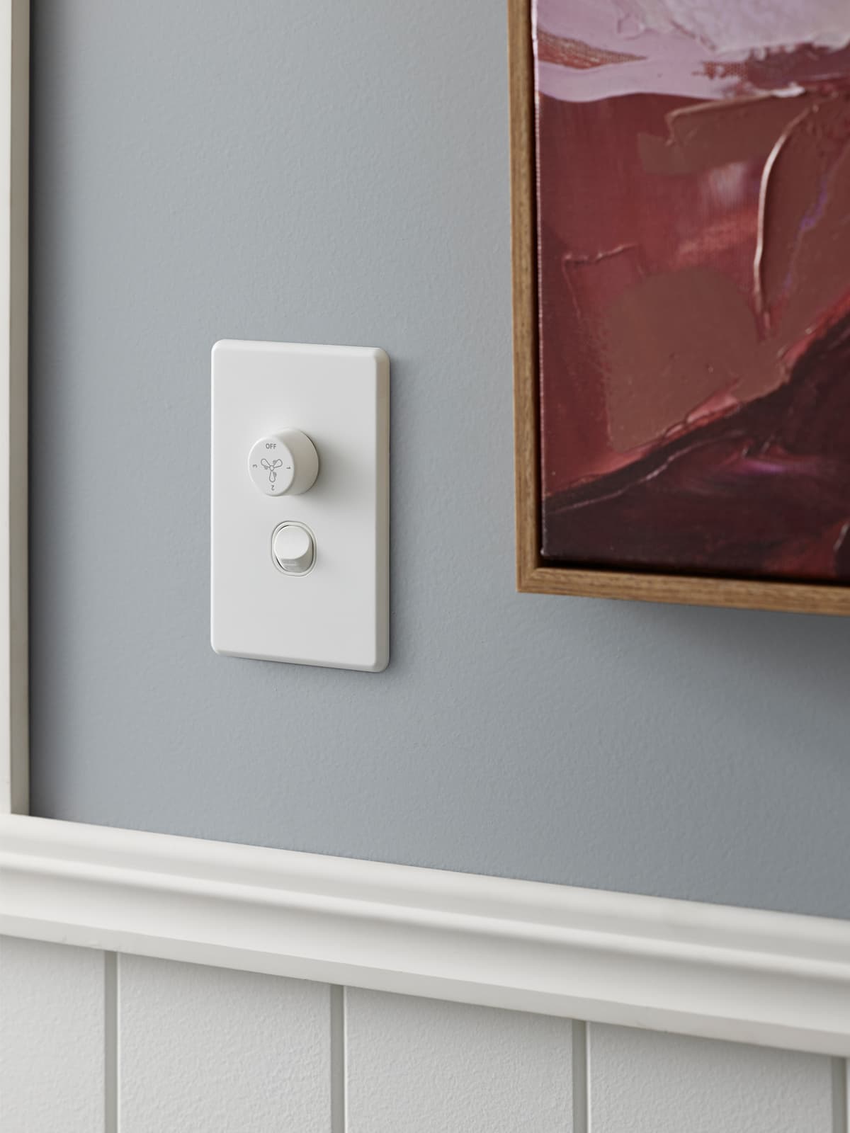 Lucci Power Fan Dial only in Matte White-img-1