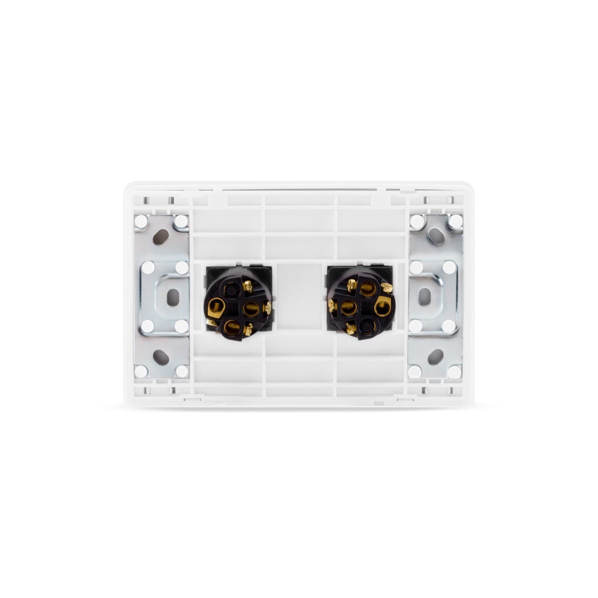 MFL Forge Modern 2 Gang Grid Plate Only in White-img-3