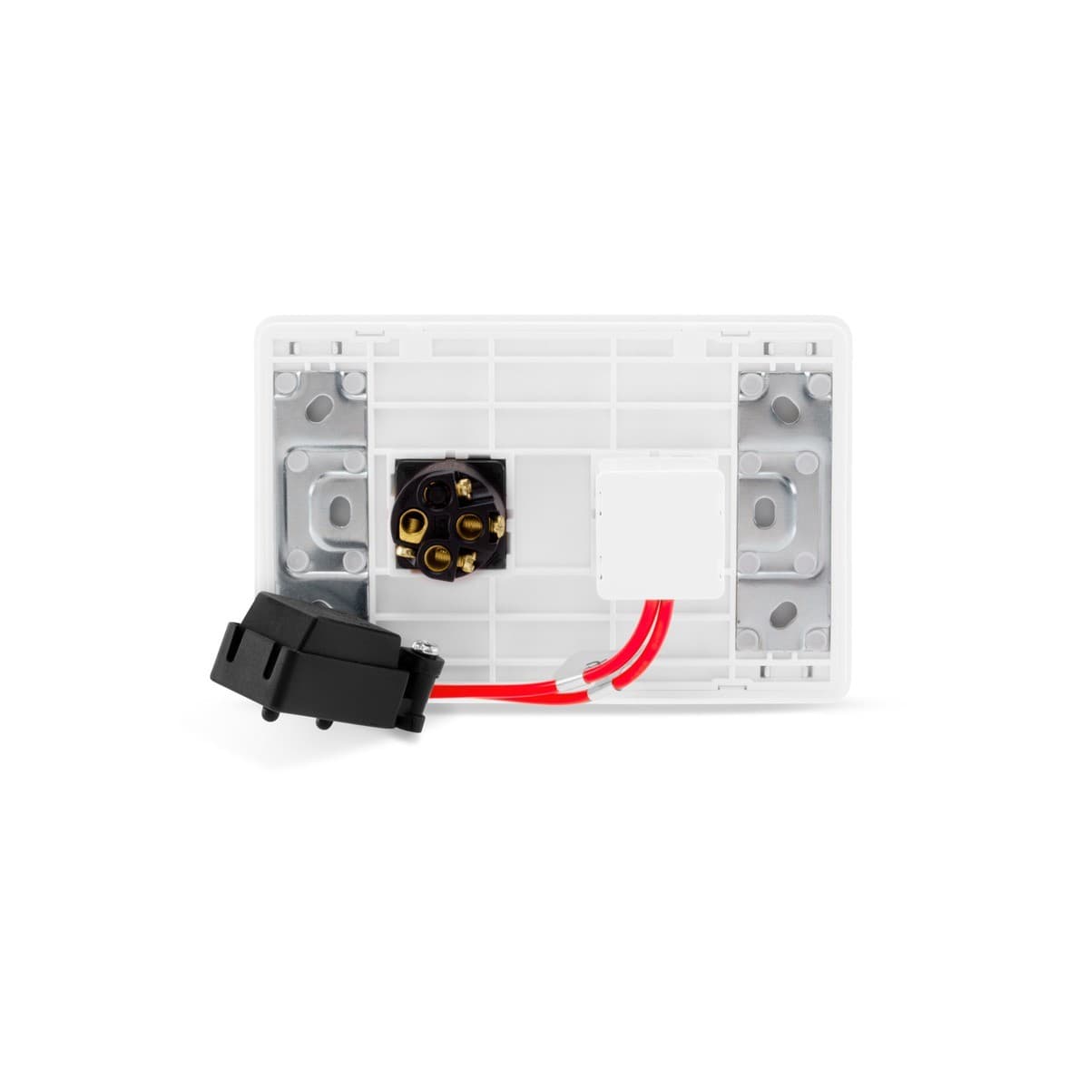 MFL Forge Modern 2 Gang Grid Plate Only in White-img-5