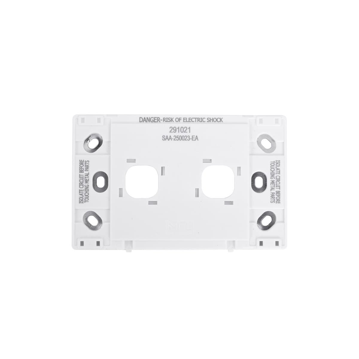 MFL Forge Modern 2 Gang Grid Plate Only in White-img-7
