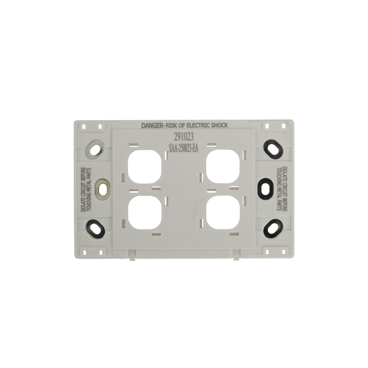 MFL Forge Modern 4 Gang Grid Plate Only in White-img-4