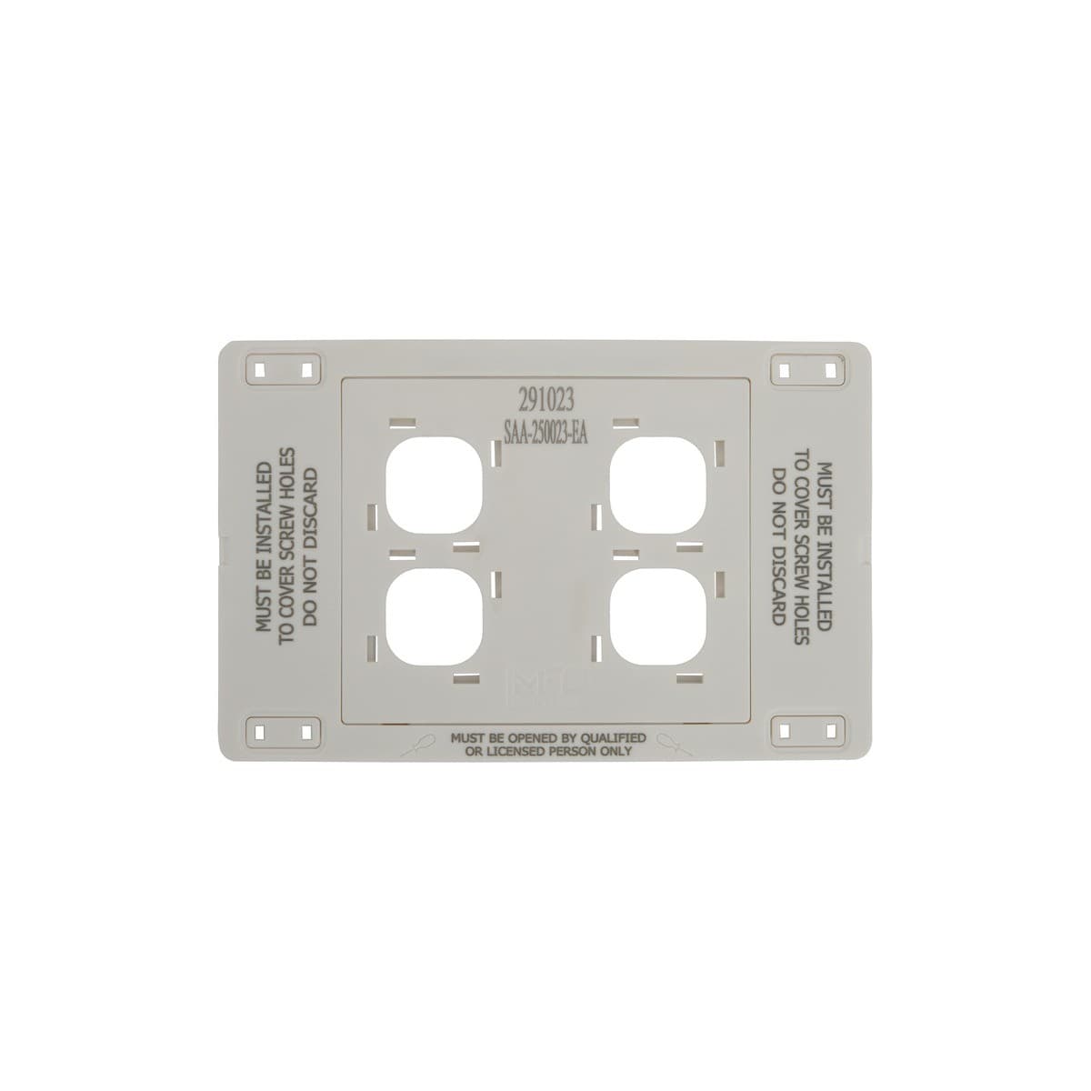MFL Forge Modern 4 Gang Grid Plate Only in White-img-5
