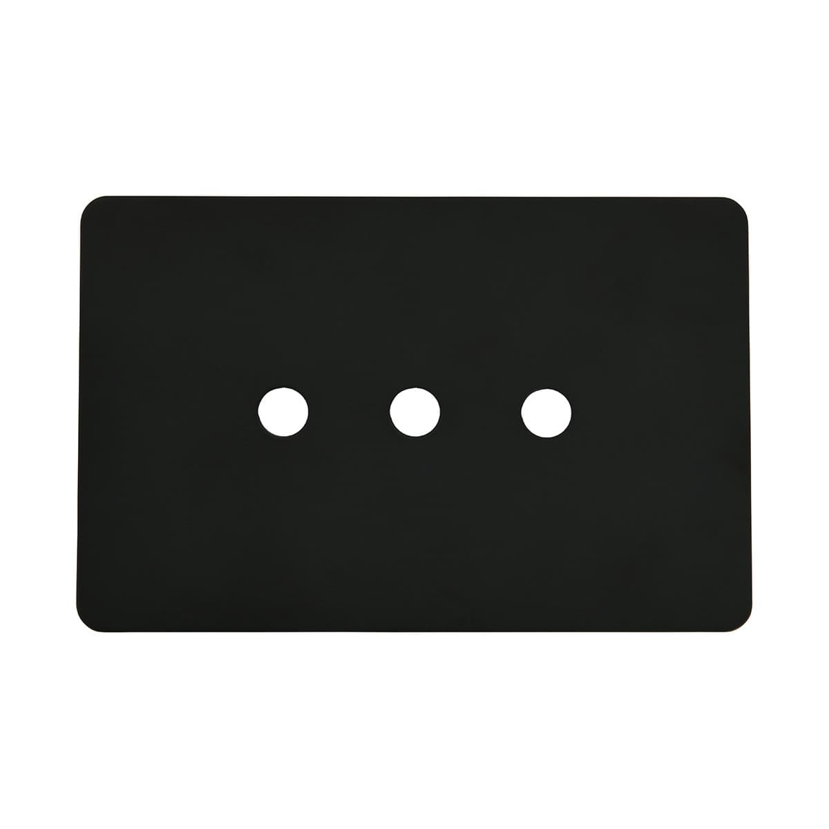 MFL Forge Modern 3 Gang Grid Plate Only in Black