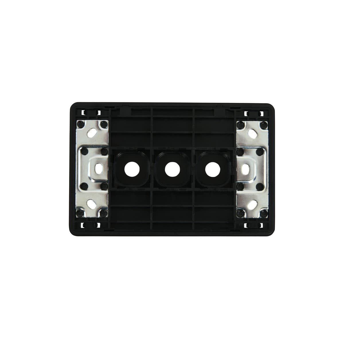 MFL Forge Modern 3 Gang Grid Plate Only in Black