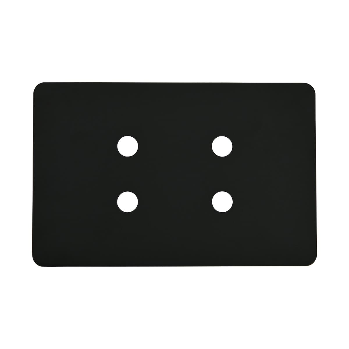 MFL Forge Modern 4 Gang Grid Plate Only in Black