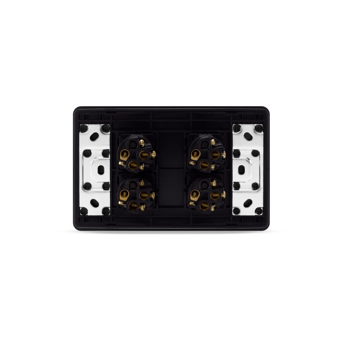 MFL Forge Modern 4 Gang Grid Plate Only in Black