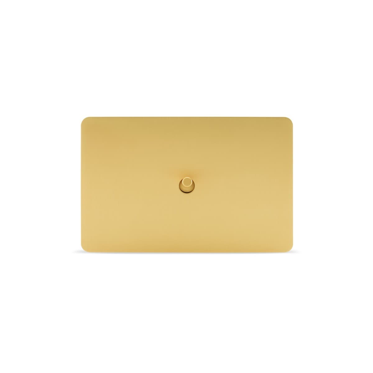 MFL Forge Modern 1 Gang Grid Plate Only in Brass
