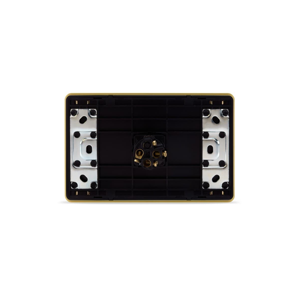 MFL Forge Modern 1 Gang Grid Plate Only in Brass