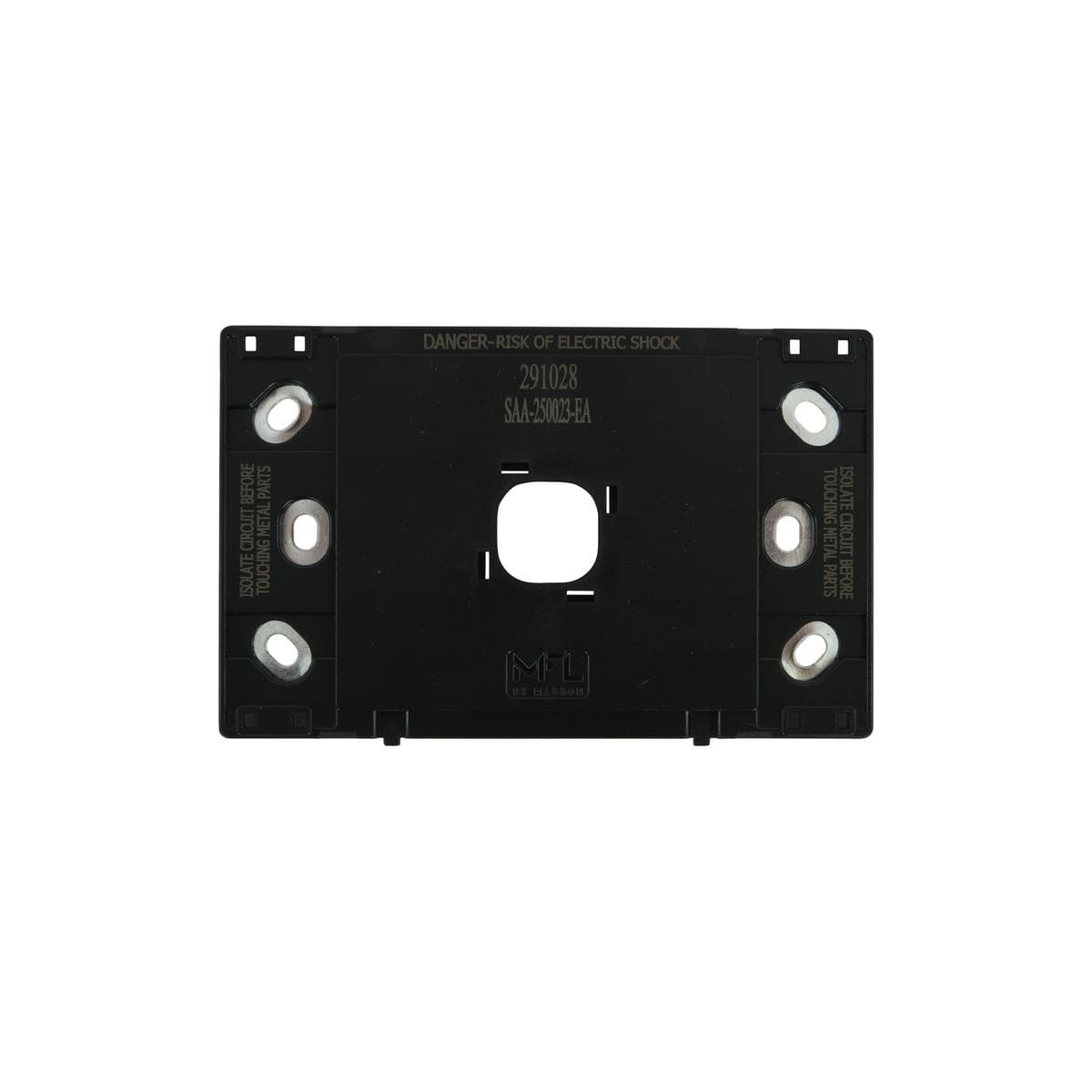 MFL Forge Modern 1 Gang Grid Plate Only in Brass